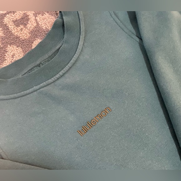 Lululemon Green Jasper Loungeful Crewneck Pullover *Embroidered - Picture 5 of 7